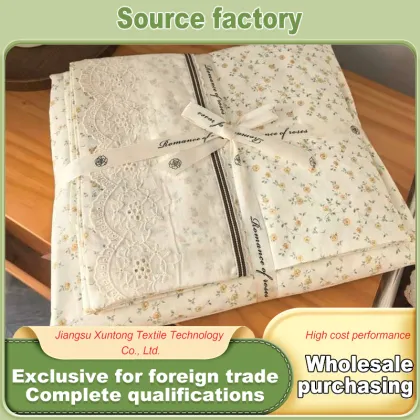Fresh Printed Cotton Bedding Sets Pastoral Style