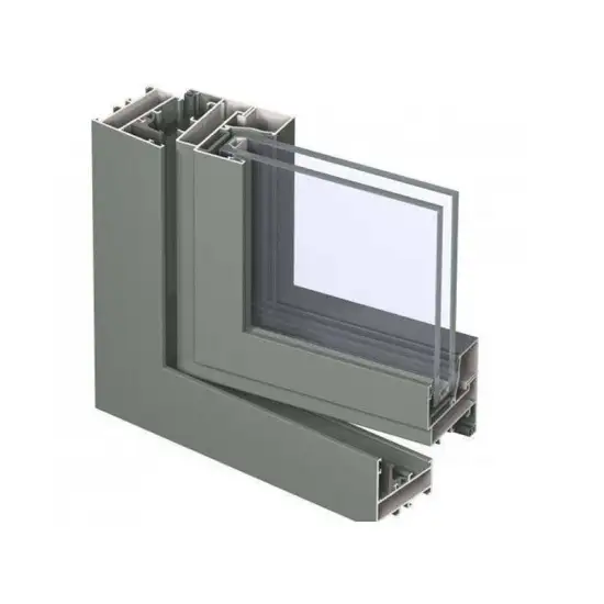 Aluminum Decorative T Profile for Slim Frame Doors and Windows