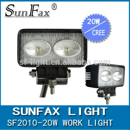 Hot sale! 20W ip68 offroad led work lights for vans offroad, 12 volt 6000K headlight boat