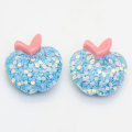 Resin Glitter Fruit Cabochon Kids Toy Decor Items 100pcs 18*20mm Cute Miniature Craft Handmade Craft Ornaments