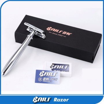 Adjustable safety razor zinc alloy handle safety doubel edge single blade adjustable razor