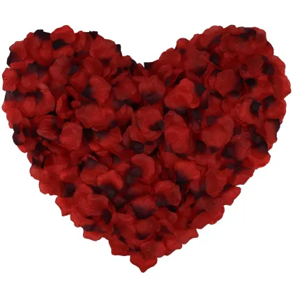 1000 Pieces Artificial Rose Petals: Non-Woven Fabrics Flower Petals for Wedding, Party, and Valentine's Day Decorations