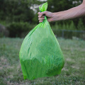 100% kompostierbare und biologisch abbaubare Plastiktüte auf pflanzlicher Basis