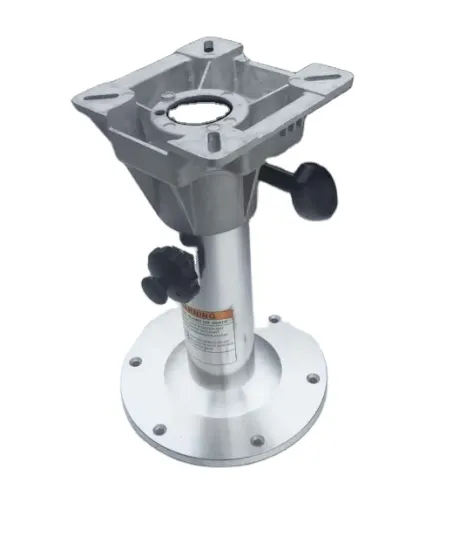 High-Quality Manual Adjustable Aluminum Boat Pedestal for Seats