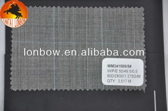 wholesale check wool silk men's jacket fabric