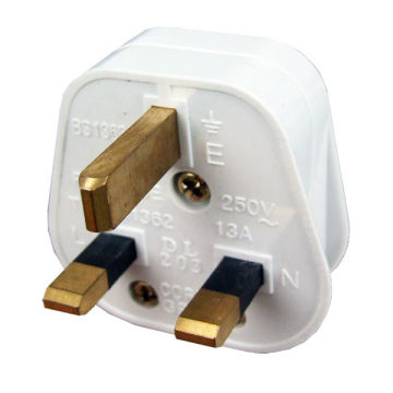 13A 250V UK Plug Adapter for Malaysia, Singapore, Hong Kong, and China