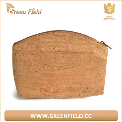 Cork purse cork bag natural cork toiletry purse