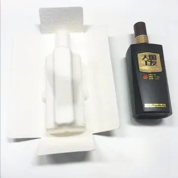 Pulp Molded Biodegradable Box Packaging Tray For Wine