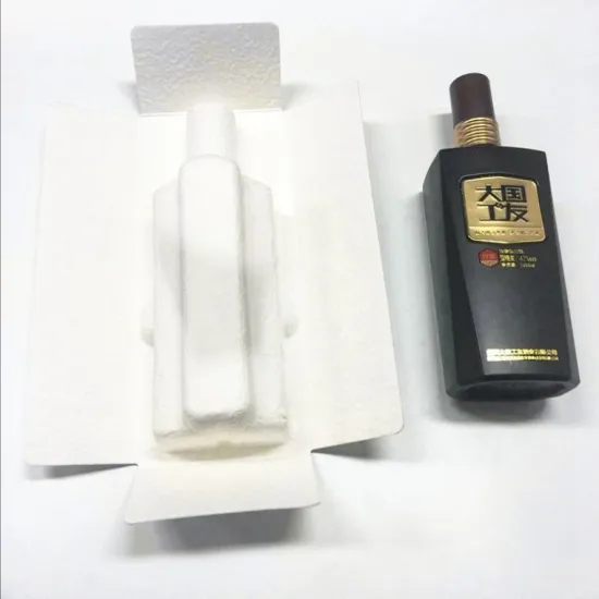 Pulp Molded Biodegradable Box Packaging Tray For Wine