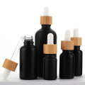 1OZ Matte Black Glass Dropper bottle