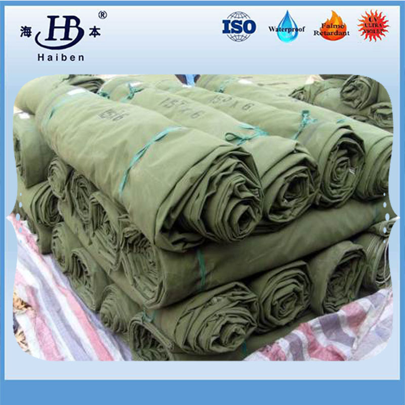 Industrial waterproof canvas tarpaulin fabric