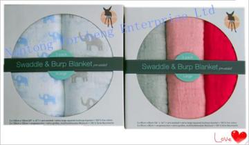 100%Cotton Muslin Baby Swaddle