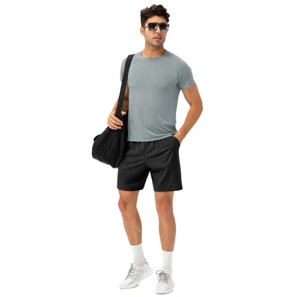 2024 Spring/Summer Men's Loose Running Quick Drying T-shirt
