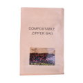 Flat Biodegradable Coffee Bag With Compostable Valve