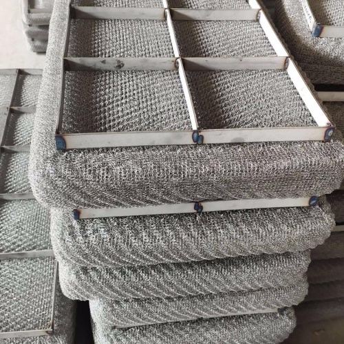 Stainless steel rajutan kawat mesh jala demister pad