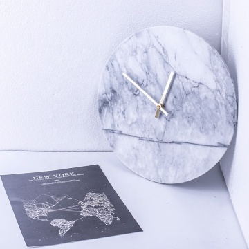 Natural Marble Stone Wall Clock Faces: Elegant Dinning Room Decorations