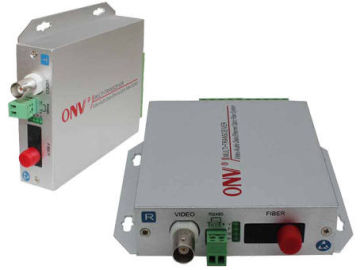 10mhz Video / Audio / Data Fiber Optic Transceiver Single Mode / Multimode With 1 Channel
