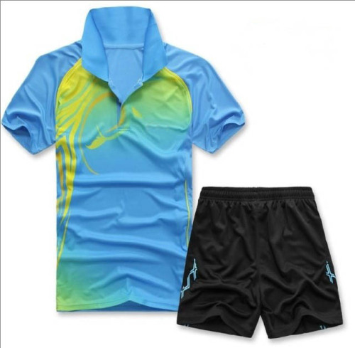 Senaste bär ingen logotyp Badminton Sport T Shirt anpassade Badminton billigt Badminton Jersey