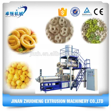 Automatic puffed corn snack food extruder making machine