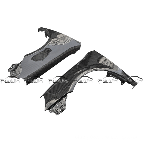 OEM Style Carbon Fiber Front Bumper Side Fender Splitters for Volkswagen VW Golf 5 GTI