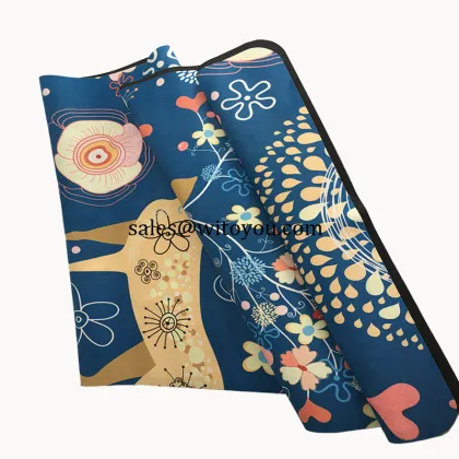 Natural Rubber Suede Yoga Mats