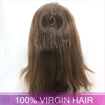 5A grade human hair wig, brazilian full lace wigs, 100% unprocessed virgin human hair wig