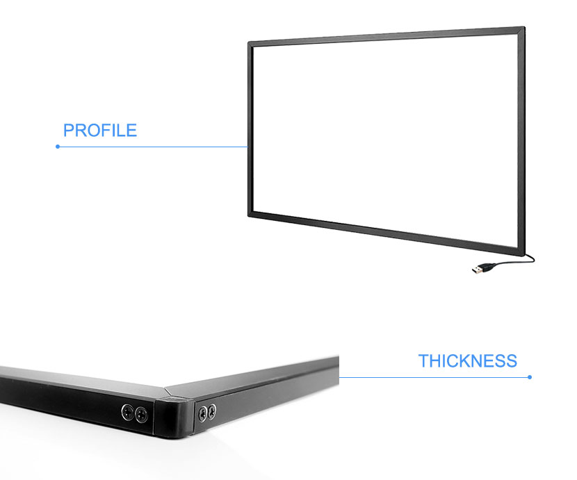 39 Inch IR touch screen overlay kit