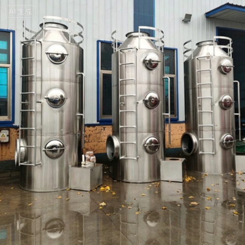 Durable Stainless Steel Wash Tower for Industrial Fumes