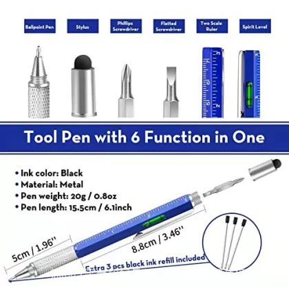 6-in-1 Pen Notebook Gift Set: Multifunctional Screwdriver Tech Pen