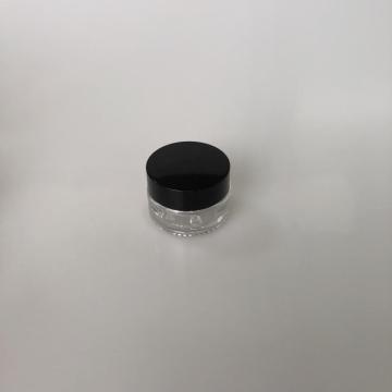 20ml clear column shape jar with cap