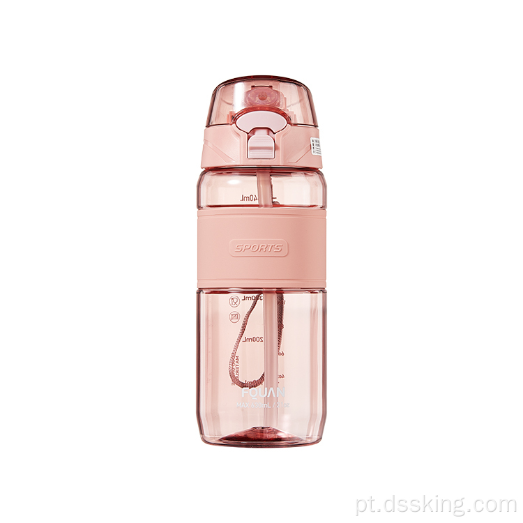 2022 New Desined 630ml/780ml Bottle Sport e BPA Free Water Bottle com palha