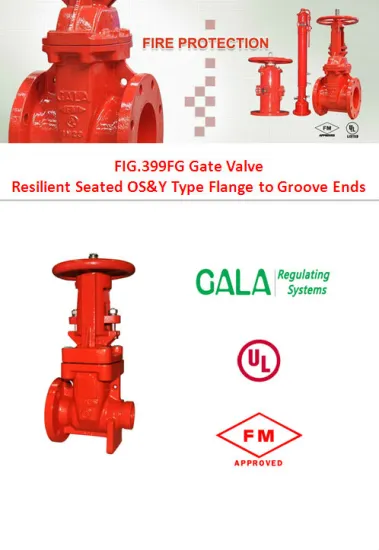 resilient seated nrs type-flange-groove ends gate valve