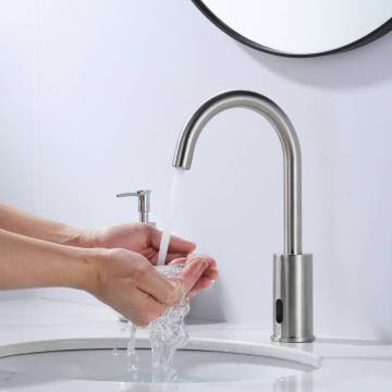 Bathroom Faucet Commercial: Automatic Faucets Water Tap Sensor Basin Vanity Faucet