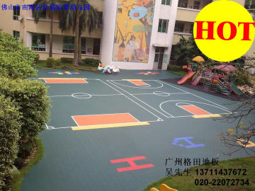 Non-toxic Kindergarten Basketball Court Flooring, Suspended Modular  Sports Floor