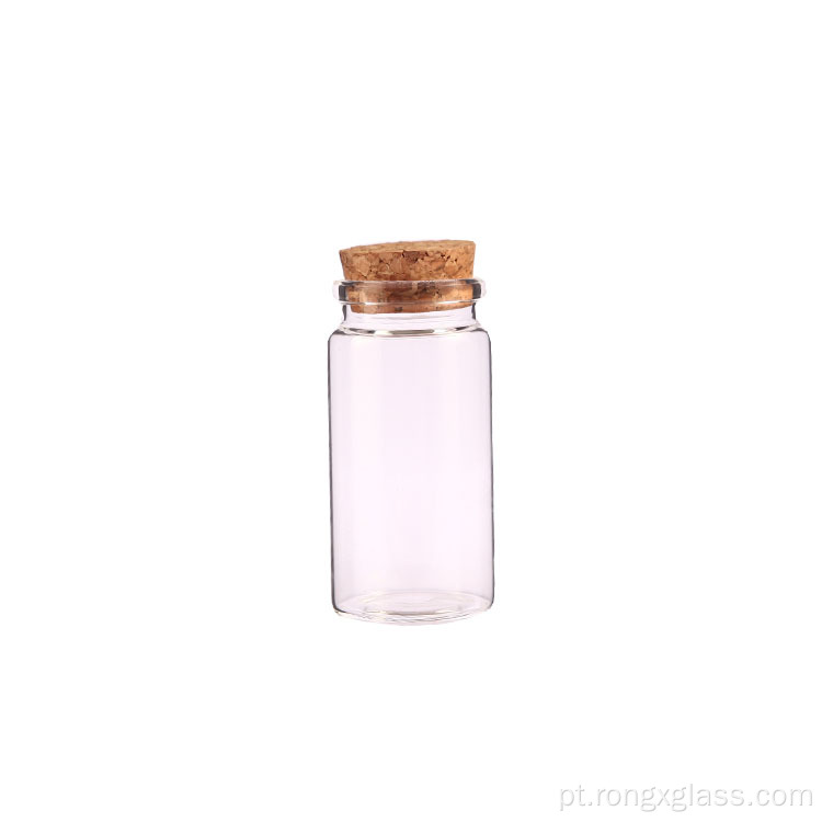 Mini garrafa de vidro rolha