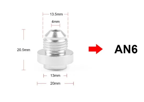 AN4 -AN16 aluminum Weld On Fitting