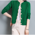 Women's Knit Crew Neck Sweater Cardigans