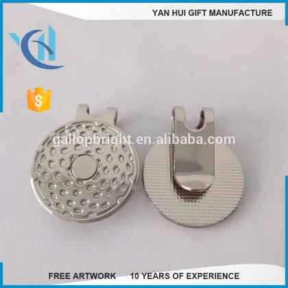 Promotional magnetic golf hat clip