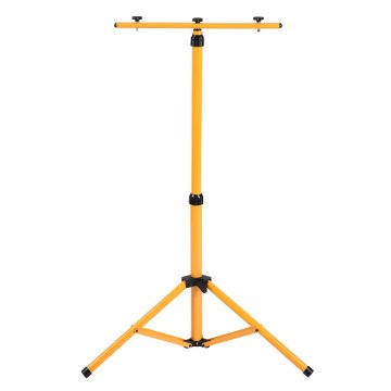 Professional Telescopic Twin-Head Tripod Stand for LED Flood Lights - Ideal for Construction Site Work Lamp and Lighting
