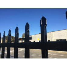 Cerca de piquete de metal com revestimento galvanizado de ral colorido