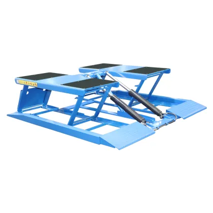 Hauvrex HXL6045: Elevador de Tijera Bajo en Altura, 4.5 Toneladas, Bloqueo Automático de Tropiezo