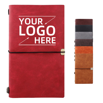 Retro Creative A6 Notebook: Hardcover Pu Leather Journal