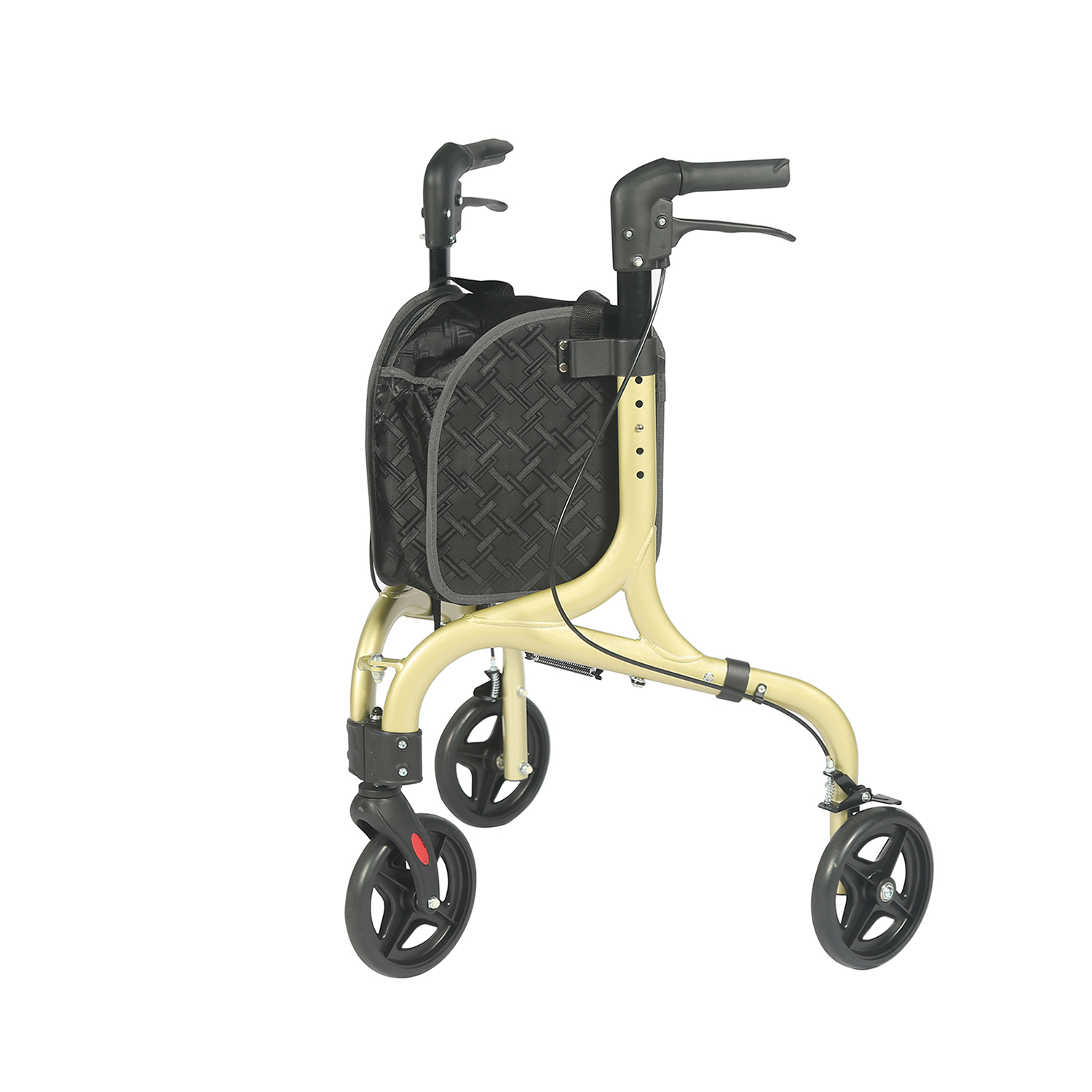 3 Rad Rollator Walker für ältere Wandersticke Leichte und faltbare Tri-Walker-Roller für den Innen-/Außenbereich