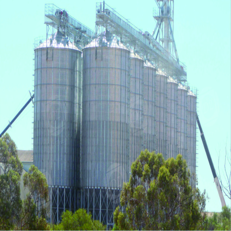 Ferroalloy storage silos