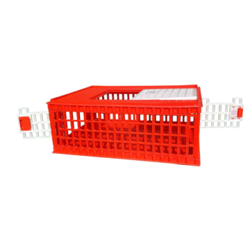 Foldable Plastic Poultry Transport Crate for Chickens, Ducks, and Pigeons