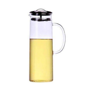 High-borosilicate Glass Teapot, 1,100mL Capacity