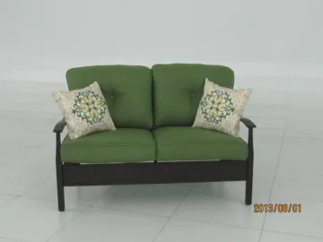 leisure double chair with pillow and back cushion