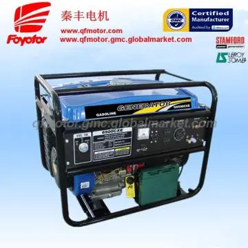 Air cooled electric start 5kw gasoline generator