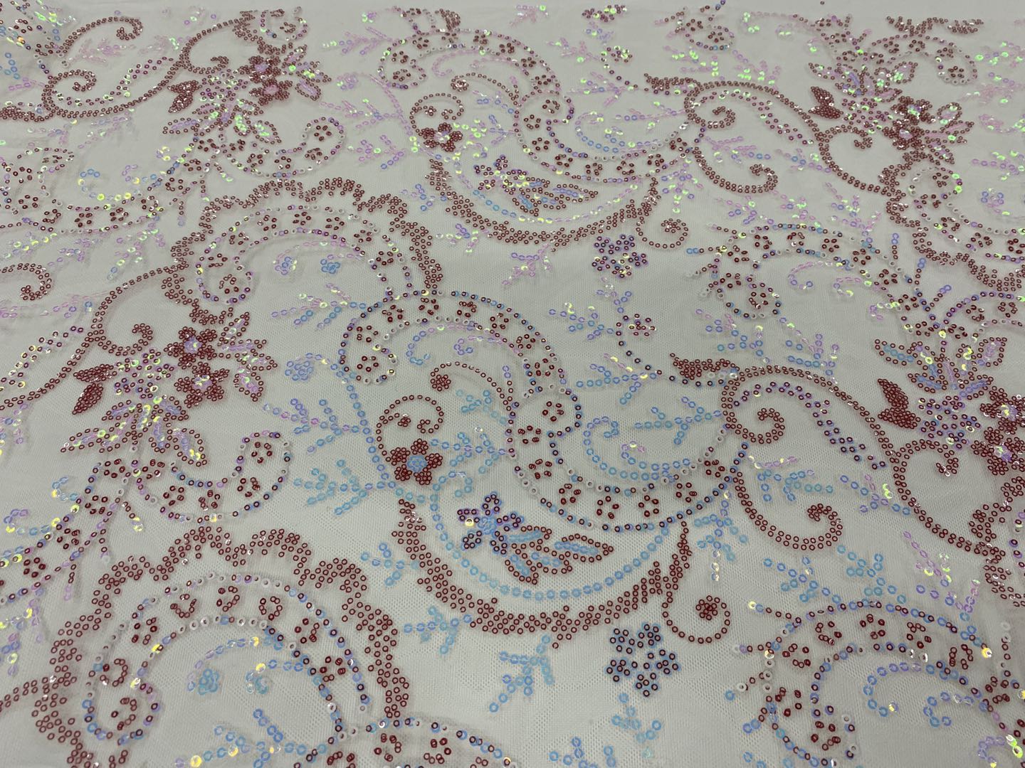 Sequin Embroidery Fabric