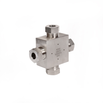 Ultrahigh Pressure Stainless Steel 60000psi 4-Way 9/16" Cross